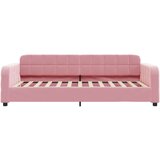  Dnevni krevet na razvlačenje ružičasti 80 x 200 cm baršunasti | shoptok.hr