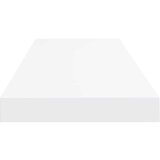 vidaXL Stenske police 2 kosa bele 80x23,5x3,8 cm MDF | Shoptok.si