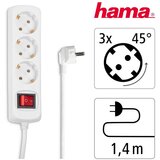 Hama Produžni kabl bijeli, 3 utičnice, 1,4m | Eponuda.ba