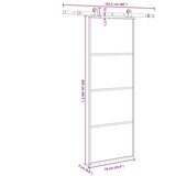  Klizna vrata s priborom 76 x 205 cm od ESG stakla i aluminija | shoptok.hr