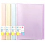 Fascikla DELI DISPLAY - CLEAR BOOK PASTEL BALI 30 LISTA EB033 Cene