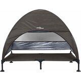  Povišeni krevet za pse Smeđa 127 x 81 x 108 cm Tkanina i čelik | Eponuda.com
