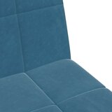  Kavč dvosed z ležiščem in stolčkom za noge moder žamet, (21228616) | Shoptok.si