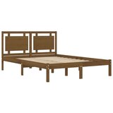 Posteljni okvir medeno rjav iz trdnega lesa 200x200 cm, (20646032) | Shoptok.si
