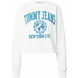 Tommy Jeans Majica kremna / modra / rdeča