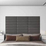  Zidna uzglavlja 12 pcs Sivi 60 x 15 cm tkanina - Sivi 60 x 15 cm Pravokutno | shoptok.hr