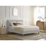 Bobochic Paris Sivi podstavljeni tapecirani bračni krevet s podnicom 160x200 cm Mara – | shoptok.hr