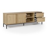 Marckeric TV komoda u dekoru hrasta u prirodnoj boji 180x59x40 cm Luc – | shoptok.hr