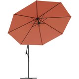  Konzolni suncobran s LED svjetlima 350 cm terakota | shoptok.hr
