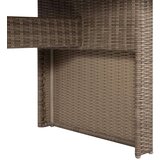 Poli 3057801 9 Piece Outdoor Dining Set with Cushions Poly Rattan Brown (4x44148+310143) | shoptok.hr