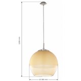 BRILAGI-LED Luster na sajli RETRO GLASS 1xE27/60W/230V matni hrom/zadimljeno bež | Eponuda.com