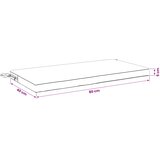  Jastučić za klupu SOEST 100% poliester Bež 80 x 40 x 5 cm | shoptok.hr