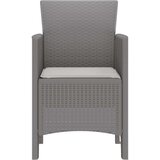  vrtnarski stol Set 2 Svetlo siva Poli etilenski ratan Standard, (22015420) | Shoptok.si