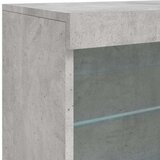  Komoda s LED svjetlima siva boja betona 142 5x37x67 cm | shoptok.hr