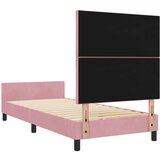 vidaXL Roza Velur Postelja 100x200 cm, (22049140) | Shoptok.si