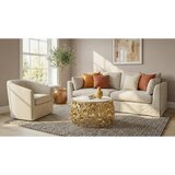 MID.YOU KLUBSKA MIZA, bela, zlate barve | Shoptok.si