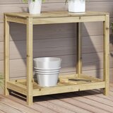 vidaXL Stol za sadnju s policom 82 5x50x75 cm od impregnirane borovine | shoptok.hr