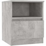  Nočna omarica 2 kosa betonsko siva 40x40x50 cm iverna plošča, (20624118) | Shoptok.si