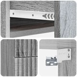  Stenski nočni omarici 2 pcs Siva Sonoma 34,5 x 33 x 40 cm, (5000209961) | Shoptok.si