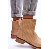 Boto Women's Woven Boots Beige Chilly | Shoptok.si