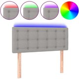 LED posteljno vzglavje svetlo sivo 100x5x78/88 cm blago, (20735359) | Shoptok.si