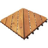  Pločice za trijem 10 kom 30 x 30 cm od masivnog bagremovog drva | shoptok.hr