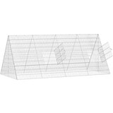  Kavez za piliće Srebrno 215 x 100 x 85 cm Cinkani čelik | shoptok.hr