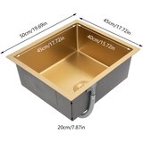Bymaocar Kuhinjski umivalnik, zaključek, prostoren dizajn, Zlata, (5000161444) | Shoptok.si