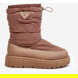 Boto Women's snow boots on thick sole in dark beige Lureta | shoptok.hr