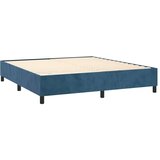  Box spring s madracem LED tamnoplavi 180x200 cm baršun | shoptok.hr