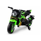  XW-07 Battery-Powered Motorbike with Illuminated LED Wheels Green | Eponuda.com