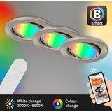 BRILO KOMPLET 3x LED RGBW prigušiva kupatilska svetla GU10/4,9W/230V Tuya+ daljinski upravljač | Eponuda.com