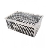 QUTU Kutija za odlaganje 26x37x14cm 10l ZIG ZAG | Eponuda.ba