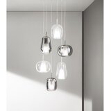  Ondaluce - Visilica na sajli THELMA 1xE27/15W/230V Ø 25 cm zlatna/prozirna | Eponuda.com