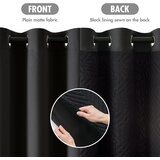 MIULEE 140×200cm neprosojna dvoslojna termo zavesa z obročki | Shoptok.si
