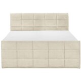 MID.YOU POSTELJA BOXSPRING 180 cm x 200 cm , tekstil, leseni material krem barve | Shoptok.si
