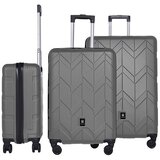 Hoffmanns 3-dijelni ABS set kofera srebrna Cijene