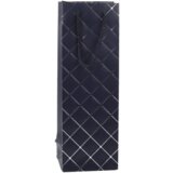  Wine Bottle Paper Gift Bag Silver Elements 35 x 12 x 9 cm | shoptok.hr