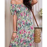 Resti Green women's floral midi dress - Clothing | Eponuda.ba