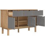  Komoda OTTA smeđe-siva 114 x 43 x 73,5 cm od masivne borovine | shoptok.hr