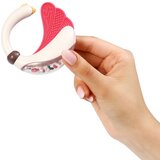 BabyOno Rattle With Teether 3m+ ropotuljica z grizljajočim delom Swan 1 kos | Shoptok.si