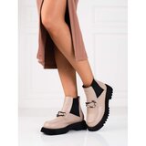 SHELOVET Women's leather ankle boots on the platform Cene