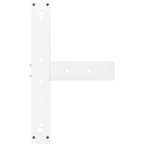  Noge za barsko mizo v obliki črke T, 2 kosa, bele barve, 60x35x(90-91) cm, jeklo | Shoptok.si