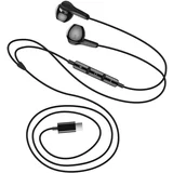 Magnetne slušalke USB C z mikrofonom in gumbi za upravljanje, Črna, (5000019271)