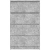  Komoda betonsko siva 60x35x98,5 cm konstruiran les, (20621232) | Shoptok.si