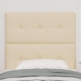  Vzglavje S Stisnjenimi Gumbi Krem 90 cm Tkanina, (22050998) | Shoptok.si