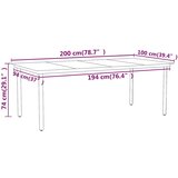 9-dijelni vrtni blagovaonski set crni | shoptok.hr