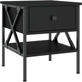  Noćni ormarići 2 kom crni 40 x 42 x 45 cm od konstruiranog drva | shoptok.hr