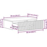 Stolna Stenska stranska miza Bela visok sijaj 59 x 34,5 x 17 cm, (5000232453) | Shoptok.si