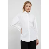 PS Paul Smith Košulja za žene, boja: bijela, relaxed, s klasičnim ovratnikom